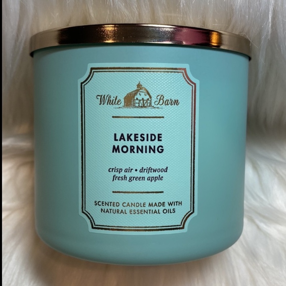 “LAKESIDE MORNING” by Bath & Body Works & White Barn, 3-Wick Scented Candle, NWT